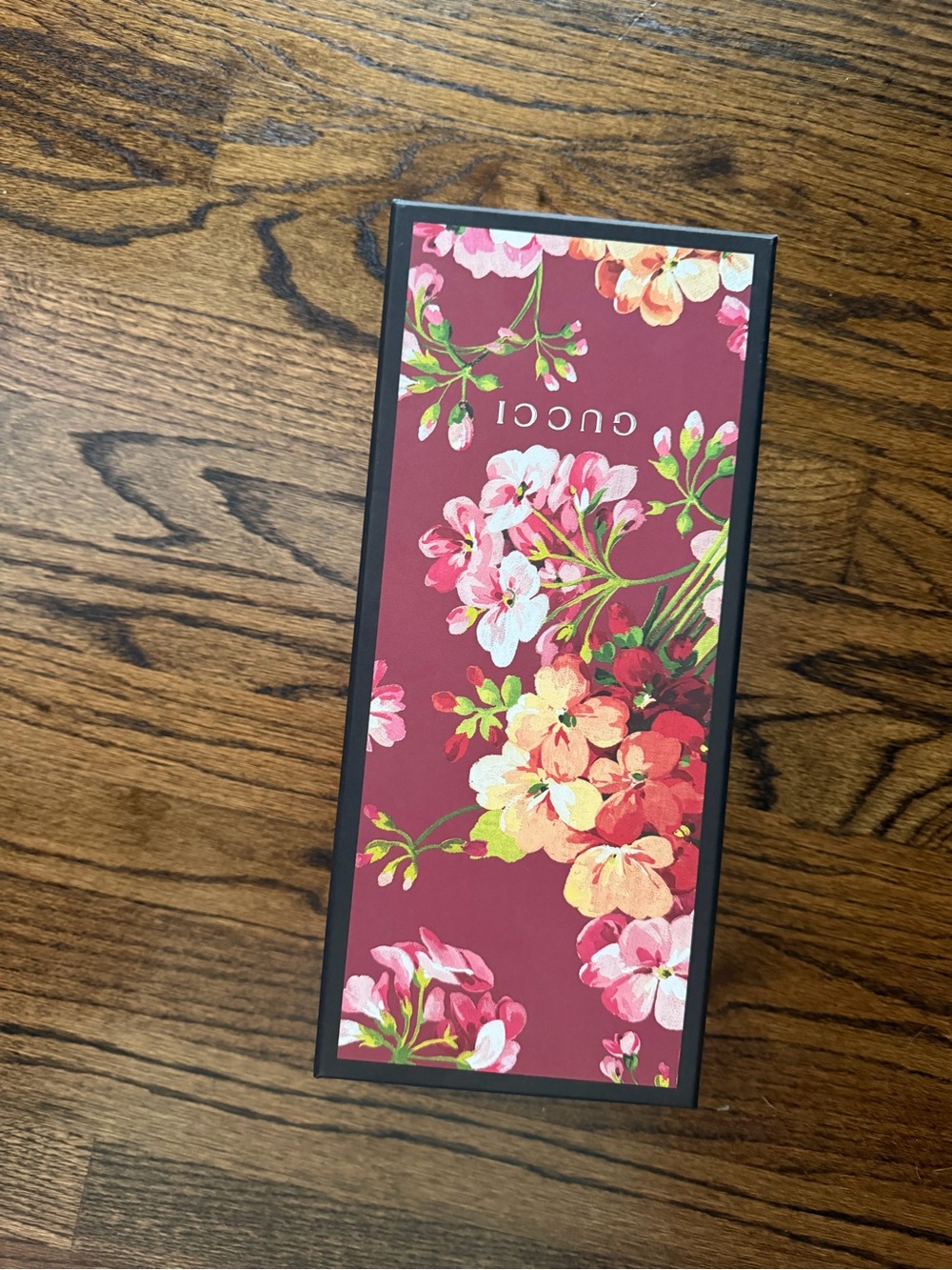 Gucci Floral Burgundy and Pink empty shoebox